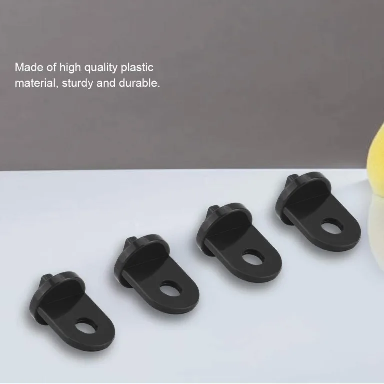 Zerodis 10 Stück Gewächshaus-Clips, zum Aufhängen von Ranken Ernten Körben Blumentöpfen, Blumengarten, Befestigungsset aus Kunststoff Schwarz – Bild 4