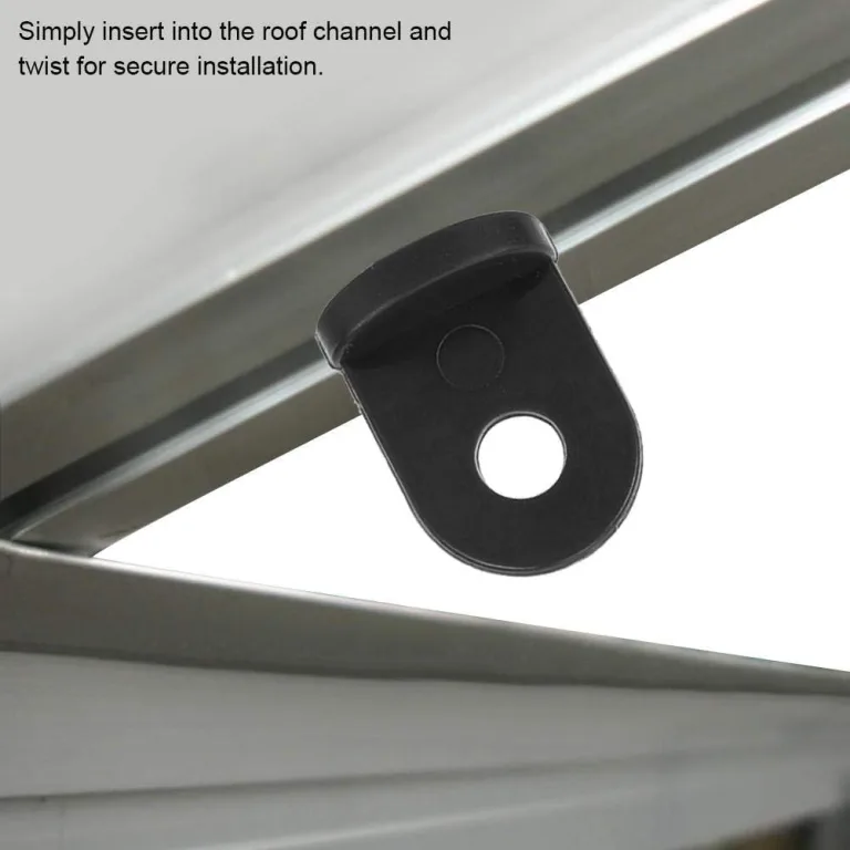 Zerodis 10 Stück Gewächshaus-Clips, zum Aufhängen von Ranken Ernten Körben Blumentöpfen, Blumengarten, Befestigungsset aus Kunststoff Schwarz – Bild 6
