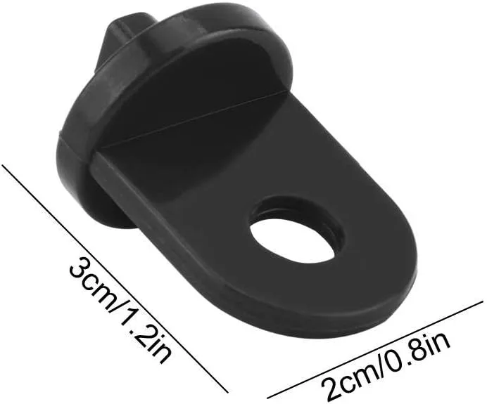 Zerodis 10 Stück Gewächshaus-Clips, zum Aufhängen von Ranken Ernten Körben Blumentöpfen, Blumengarten, Befestigungsset aus Kunststoff Schwarz – Bild 3