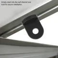 Zerodis 10 Stück Gewächshaus-Clips, zum Aufhängen von Ranken Ernten Körben Blumentöpfen, Blumengarten, Befestigungsset aus Kunststoff Schwarz - Thumbnail 6
