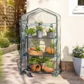 Windhager Balkon Frühbeet Folien-Gewächshaus für Kräuter, Tomaten & Co 68x49x128cm transparent - Thumbnail 3