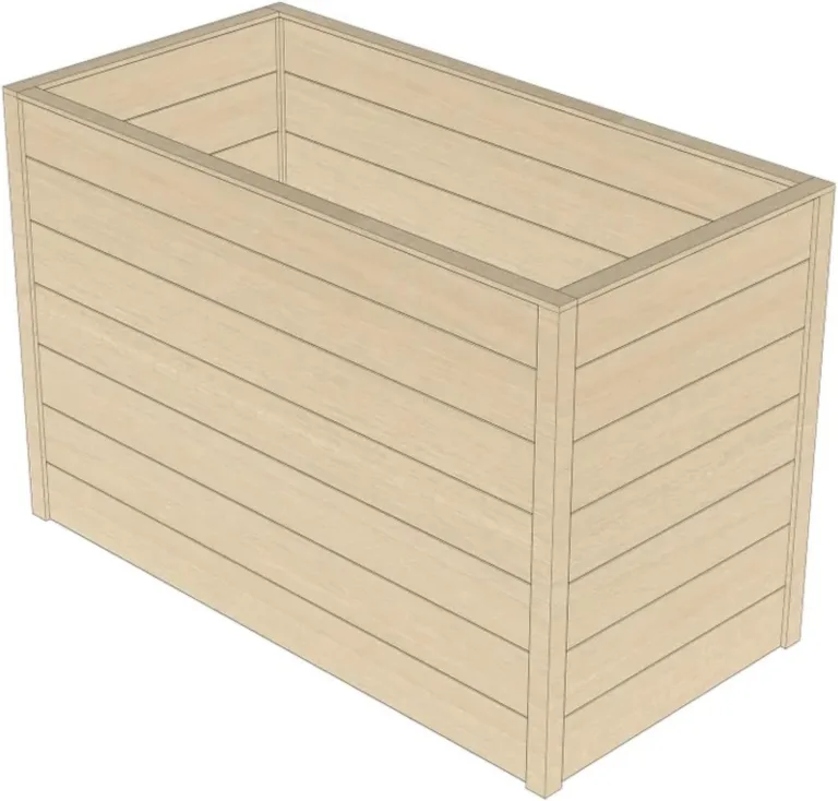 HORI Hochbeet Kit, Holz Stecksystem 80 cm hoch – Pflanzkasten Bausatz aus Fichte, 18 mm Wandstärke für Garten, Gemüsebeet & Kräuterbeet – DIY Pflanzkasten, in 15 Größen: Modell Magdeburg (60x120) – Bild 1