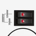 TROTEC Konvektor Heizung TCH 19 E – Heizleistung 750 W / 1250 W / 2000 W – Elektro Heizkörper - Thumbnail 5