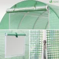 VOUNOT® Gewächshaus Foliengewächshaus Winterfest Tomatenhaus Folientunnel, 3x2x2m 6m² - Thumbnail 7