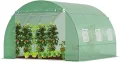 VOUNOT® Gewächshaus Foliengewächshaus Winterfest Tomatenhaus Folientunnel, 3x2x2m 6m² - Thumbnail 9