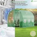VOUNOT® Gewächshaus Foliengewächshaus Winterfest Tomatenhaus Folientunnel, 3x2x2m 6m² - Thumbnail 4