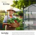 tectake® Mobiles Foliengewächshaus mit 3 Ablagen, Gewächshaus auf Rollen, stabil, UV stabilisierte PVC Folie, schützt Pflanzen vor Kälte, Regen und Frost, für Balkon, Garten Terrasse, 69 x 49 x 133 cm - Thumbnail 7