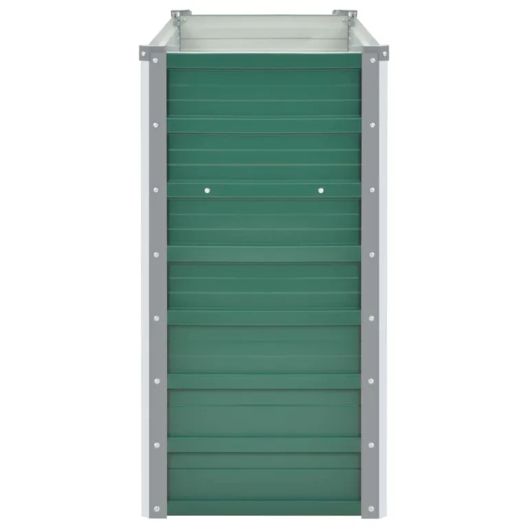 vidaXL Hochbeet Stahl 160x40x77cm Grün Pflanzkasten Blumenkasten Gemüsebeet – Bild 7