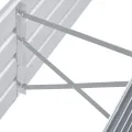 vidaXL Hochbeet aus verzinktem Stahl, 160 x 40 x 45 cm, Grau, Pflanzkübel mit offenem Boden, für Garten, Gemüse und Kräuter, Außenbereich - Thumbnail 6