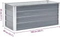 vidaXL Hochbeet Verzinkter Stahl 100x40x45cm Gartenbeet Frühbeet Blumenkasten - Thumbnail 4