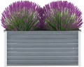 vidaXL Hochbeet Verzinkter Stahl 100x40x45cm Gartenbeet Frühbeet Blumenkasten - Thumbnail 3