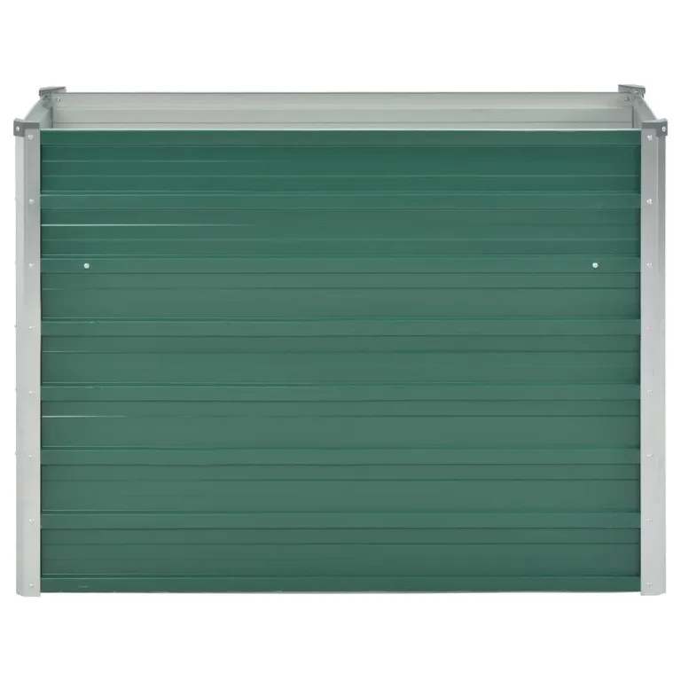 vidaXL Hochbeet Verzinkter Stahl 100x40x77cm Grün Gartenbeet Frühbeet Garten – Bild 6