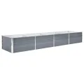 vidaXL Hochbeet Verzinkter Stahl 320x80x45cm Garten Pflanzbeet Blumenkasten - Thumbnail 1