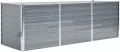 vidaXL Hochbeet Verzinkter Stahl 240x80x77 cm Grau Gartenbeet Pflanzbeet - Thumbnail 1