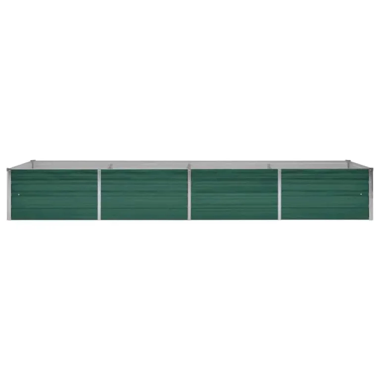 vidaXL Hochbeet Verzinkter Stahl 320x80x45 cm Grün Gartenbeet Pflanzbeet – Bild 6
