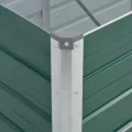vidaXL Hochbeet Verzinkter Stahl 320x80x45 cm Grün Gartenbeet Pflanzbeet - Thumbnail 4