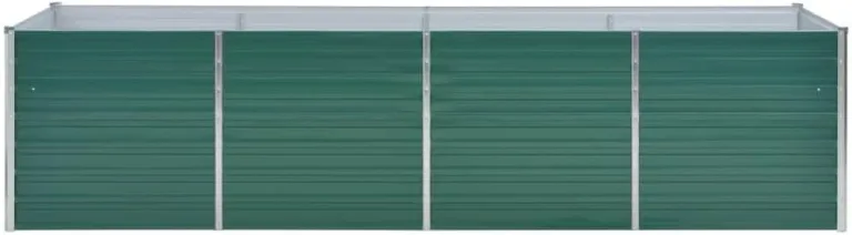 vidaXL Hochbeet Verzinkter Stahl 320x80x77 cm Grün Gartenbeet Pflanzbeet – Bild 7