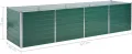 vidaXL Hochbeet Verzinkter Stahl 320x80x77 cm Grün Gartenbeet Pflanzbeet - Thumbnail 4