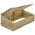vidaXL Kiefernholz Imprägniert Gewächshaus 100x50x35cm Frühbeet Frühbeetkasten - Thumbnail 10