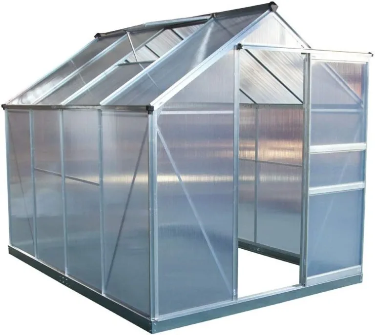 Westmann Aluminium Gewächshaus Flora 68 | Silber | 252x192x201 cm – Bild 2