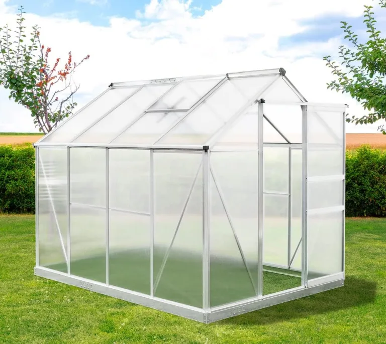 Westmann Aluminium Gewächshaus Flora 68 | Silber | 252x192x201 cm – Bild 3