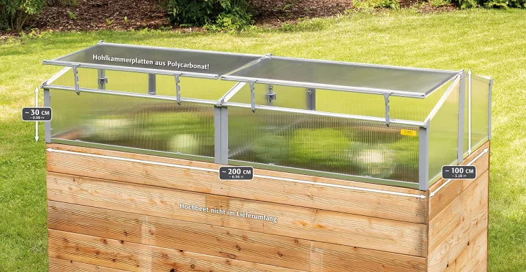 JUWEL Hochbeet Timber Erweiterungs-Set (2 Bausteine in Holzoptik, Vergrößern den Füllinhalt um 60 Liter, Beetsystem mit hoher Wärmeisolierung, Maße 60 cm, Höhe 20 cm, Gemüsebeet) 20477 – Bild 9