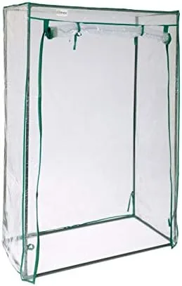 Grindi - Tomaten Gewächshaus, Foliengewächshaus mit PVC Folie und Fernster, Transparent, 50x100x150cm, Gewächshaus Klein, Garten, Balkon, Winterfest Tomatenhaus für Optimales Pflanzenwachstum – Bild 1