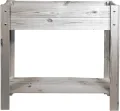 mgc24 Hochbeet - Kiefernholz Dunkelbraun rechteckig, stehender Pflanzkasten für Garten Terrasse Balkon - 80 x 37,6 x 78 cm mit Ablageboden - Thumbnail 11