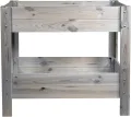 mgc24 Hochbeet - Kiefernholz Dunkelbraun rechteckig, stehender Pflanzkasten für Garten Terrasse Balkon - 80 x 37,6 x 78 cm mit Ablageboden - Thumbnail 6