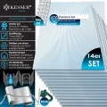 KESSER® 14x Polycarbonat Hohlkammerstegplatten 4mm | 10,25m² Doppelstegplatte - 60,5 x 121 | Stegplatten UV-beständig Für Gewächshaus Gartenbau Carports | 50xKlammern, 50xZ-Clips & 30xGewächshausclips - Thumbnail 3