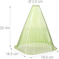 48 x Pflanzenhut im Set, Pflanzhilfe, Pflanzenschutz vor Frost, Schnecken & Vögeln, PVC, H: 22 cm, Pflanzglocke, grün - Thumbnail 5