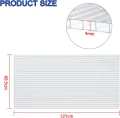 HENGMEI 14x Polycarbonat Doppelstegplatten 4mm Hohlkammerstegplatten10,25 m² UV-beständigen Stegplatten für Gewächshaus, Garten Treibhaus - Transparent - Thumbnail 2