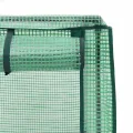 Hochbeet mit Gewächshaus Frühbeet Aufsatz Rattan Optik 80x40x123 cm, Tomatenhaus mit Stabilem Eisenrahmen, Wasserdicht für Garten Balkon Terrasse, Ideal für Gemüse Kräuter Blumen - Thumbnail 7