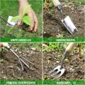 WORKPRO Gartenwerkzeug Set, 8 in 1 Gartengeräte mit Aufbewahrungstasche, aus Edelstahl, Gartenschaufel mit Holzgriff, Blumenschere, Gartenkralle, Handgrubber, Geschenk für Gärtnerinnen und Gärtner - Thumbnail 7