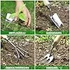 WORKPRO Gartenwerkzeug Set, 8 in 1 Gartengeräte mit Aufbewahrungstasche, aus Edelstahl, Gartenschaufel mit Holzgriff, Blumenschere, Gartenkralle, Handgrubber, Geschenk für Gärtnerinnen und Gärtner - Thumbnail 2