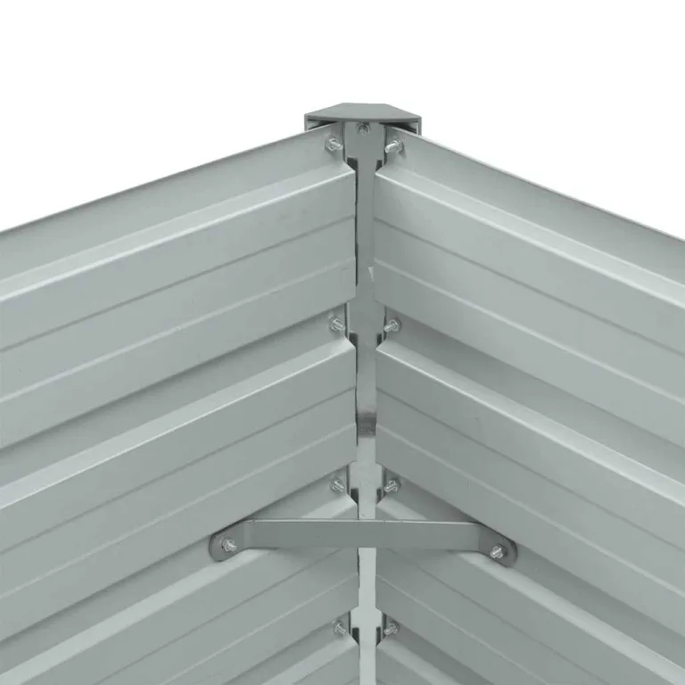 vidaXL Hochbeet Blumenkasten Pflanzkasten Pflanzkübel Blumenkübel Pflanztopf Blumentopf Gemüsebeet Pflanzbeet Braun 100x40x45cm Verzinkter Stahl – Bild 5