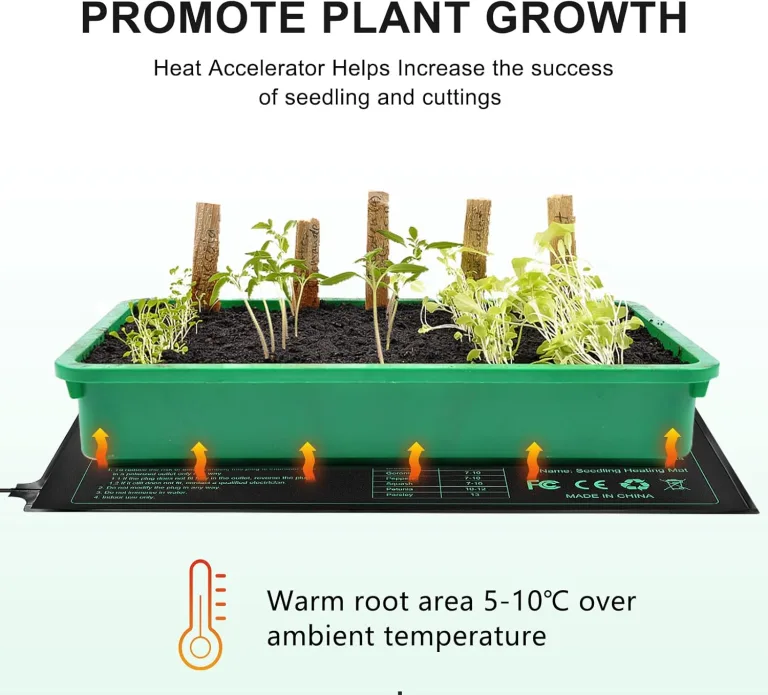 RIOGOO Heizmatte Wärmematte für Sämling Germination und Haustier,Wasserkultur-Samen-Reptil-Betriebsheizungs-Auflage mit Abschaltschutz sicher und haltbar 24 * 52cm CER bestätigt(2 Stück) – Bild 4
