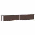 vidaXL Hochbeet Blumenkasten Pflanzkasten Pflanzkübel Blumenkübel Pflanztopf Blumentopf Gemüsebeet Pflanzbeet Braun 240x80x45cm Verzinkter Stahl - Thumbnail 10