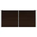 vidaXL Hochbeet Blumenkasten Pflanzkasten Pflanzkübel Blumenkübel Pflanztopf Blumentopf Gemüsebeet Pflanzbeet Braun 160x40x77cm Verzinkter Stahl - Thumbnail 6