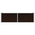 vidaXL Hochbeet Blumenkasten Pflanzkasten Pflanzkübel Blumenkübel Pflanztopf Blumentopf Gemüsebeet Pflanzbeet Braun 160x40x45cm Verzinkter Stahl - Thumbnail 6