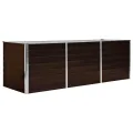 vidaXL Hochbeet Blumenkasten Pflanzkasten Pflanzkübel Blumenkübel Pflanztopf Blumentopf Gemüsebeet Pflanzbeet Braun 160x40x45cm Verzinkter Stahl - Thumbnail 10