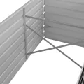 vidaXL Hochbeet Pflanzkübel Blumenkasten Garten Pflanzkasten Terrassen Gemüsebeet Gartenbeet Pflanzbeet Anthrazit 320x80x77cm Verzinkter Stahl - Thumbnail 5