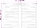 vidaXL Hochbeet Pflanzkübel Blumenkasten Garten Pflanzkasten Terrassen Gemüsebeet Gartenbeet Pflanzbeet Anthrazit 129x129x77cm Verzinkter Stahl - Thumbnail 4