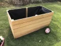 Gartenwelt Riegelsberger Elegantes Hochbeet Kräuterbeet Pflanzbeet Lärche Gemüsebeet 180x80cm Höhe 71 cm aus Lärchenholz 27mm geriffelt - Thumbnail 9