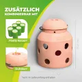 BioGreen Terracotta-Frostwächter Firefly | für kleine Gewächshäuser und Frühbeete | glasierte Ölschale im Deckel | Pilzform | ideal auch als Deko - Thumbnail 3