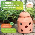 BioGreen Terracotta-Frostwächter Firefly | für kleine Gewächshäuser und Frühbeete | glasierte Ölschale im Deckel | Pilzform | ideal auch als Deko - Thumbnail 4