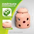 BioGreen Terracotta-Frostwächter Firefly | für kleine Gewächshäuser und Frühbeete | glasierte Ölschale im Deckel | Pilzform | ideal auch als Deko - Thumbnail 10