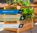 WESTMANN Premium Hochbeet aus Lärchenholz | Natur | 66x91x73 cm | Kräuterbeet für den Außenbereich | Holzhochbeet zum Bepflanzen von Gemüse & Kräutern - Thumbnail 3