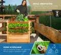 WESTMANN Premium Hochbeet aus Lärchenholz | Natur | 66x91x73 cm | Kräuterbeet für den Außenbereich | Holzhochbeet zum Bepflanzen von Gemüse & Kräutern - Thumbnail 5