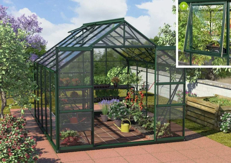 Vitavia Meridian 2 8300 ESG3mm, smaragd Gewächshaus EPH Pergart Garten Hobby – Bild 1